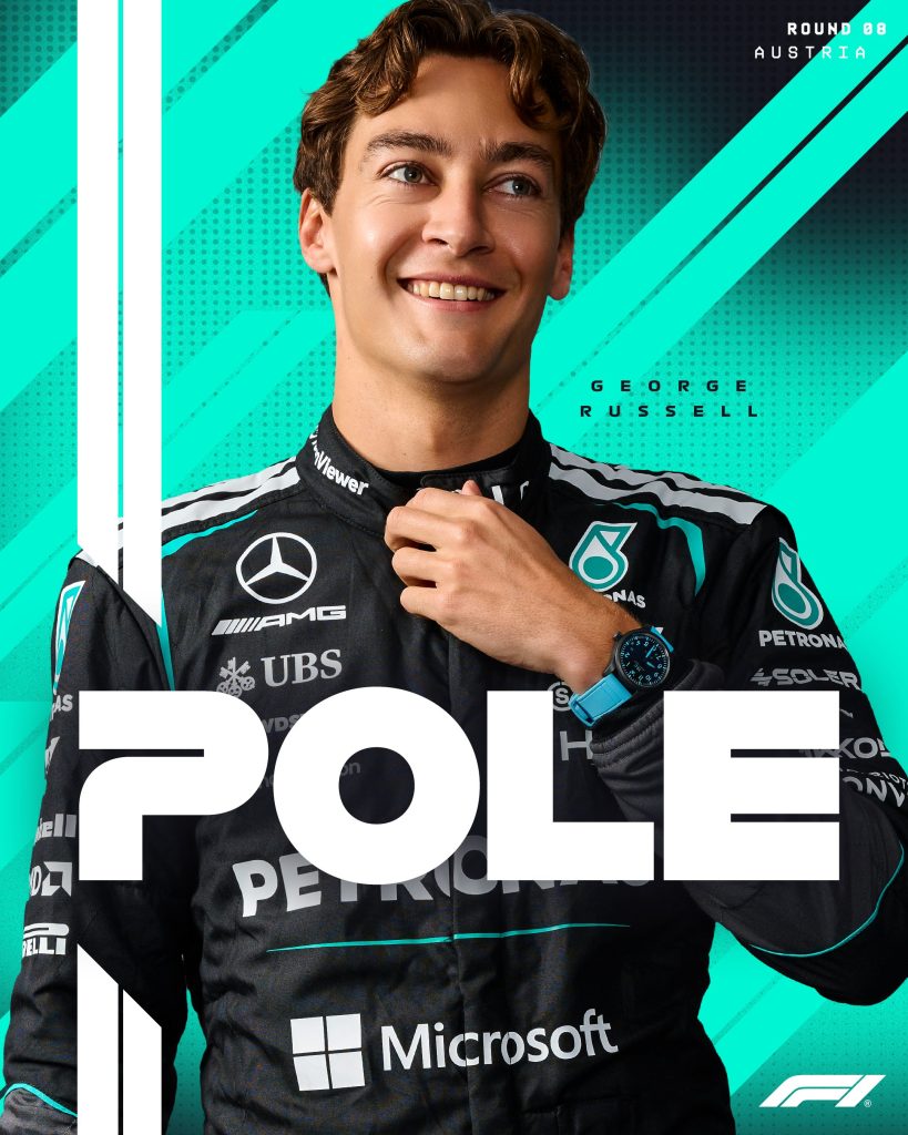 George Russell, pole position de Austria