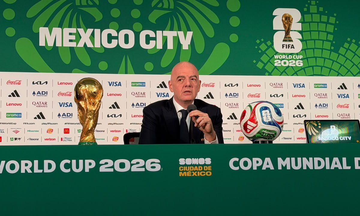 Giani Infantino en conferencia de prensa