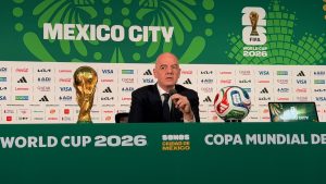 Giani Infantino en conferencia de prensa