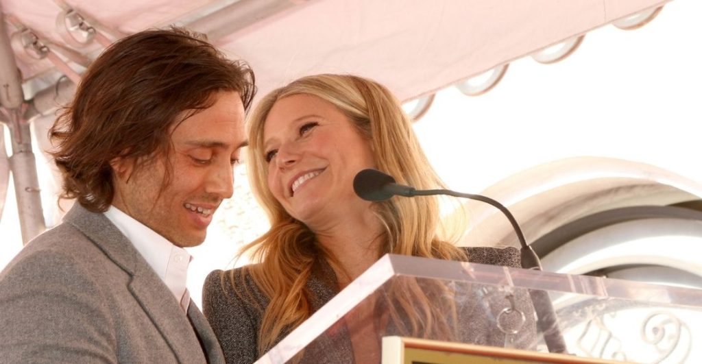 Gwyneth Paltrow con su esposo