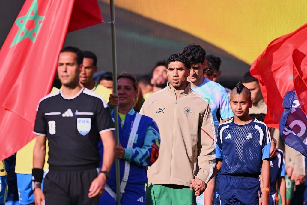 Hakimi con la Selección de Marruecos