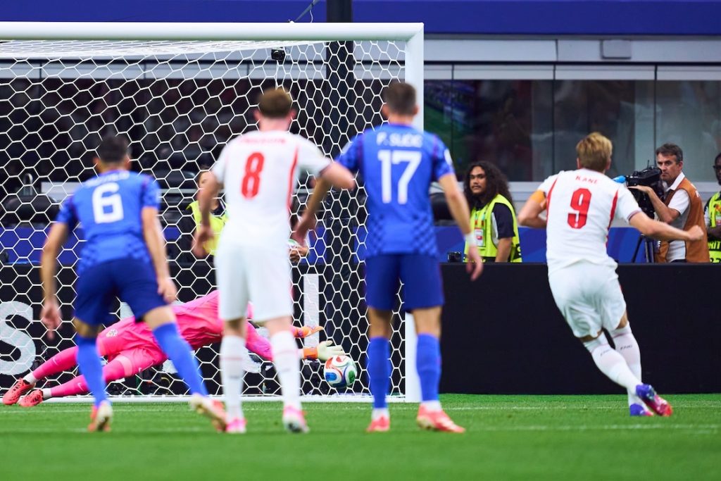 Harry Kane falló un penal