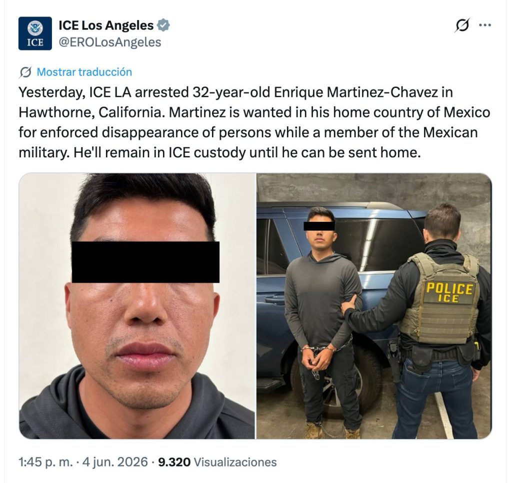 ICE detiene a exsoldado relacionado con el caso Ayotzinapa