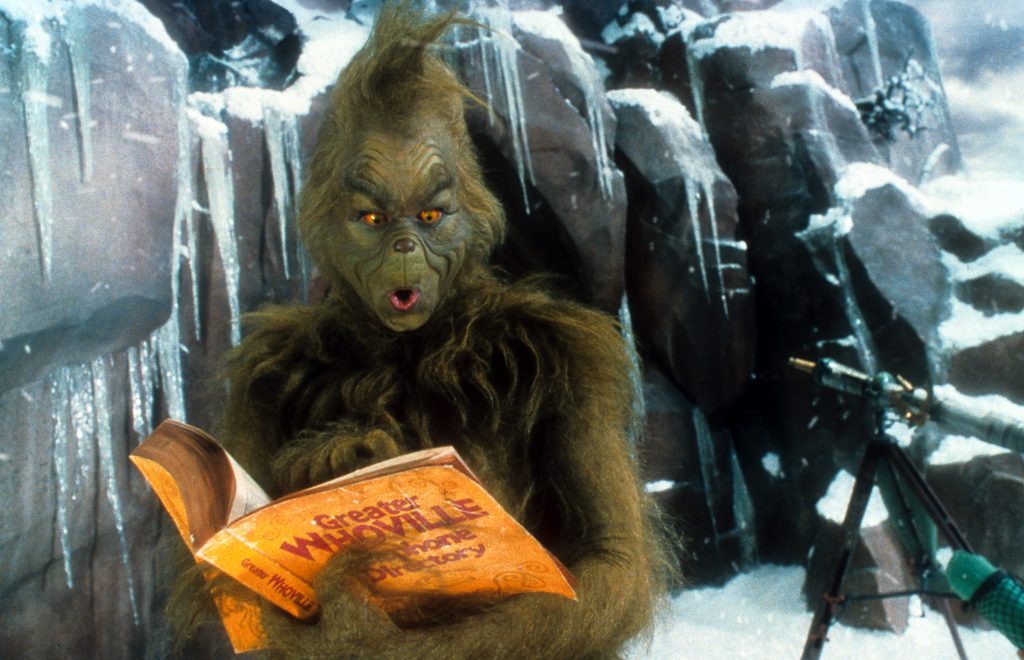 Jim Carrey como el Grinch