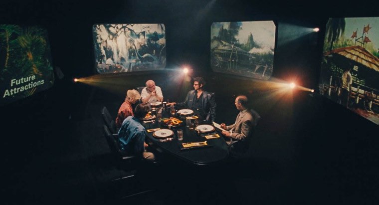 Escena de la mesa en 'Jurassic Park'