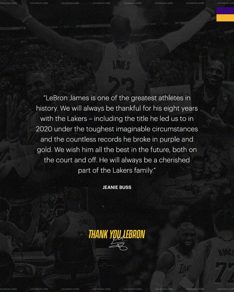 LeBron James deja a los Lakers