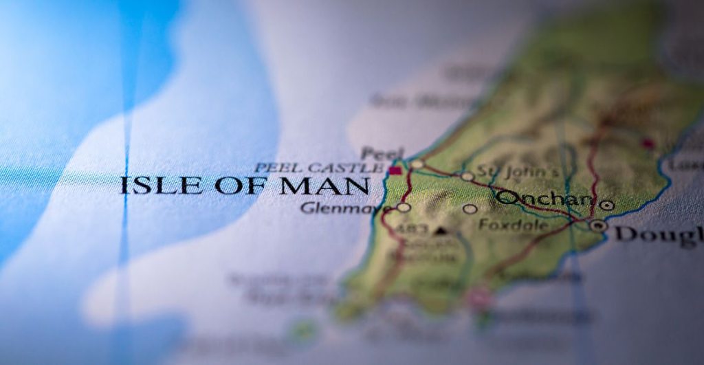 Mapa de la Isla de Man