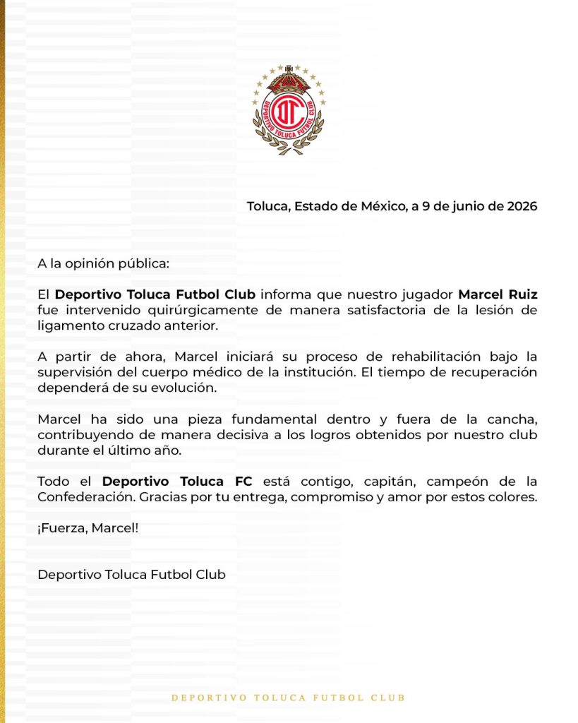 Marcel Ruiz operado con éxito