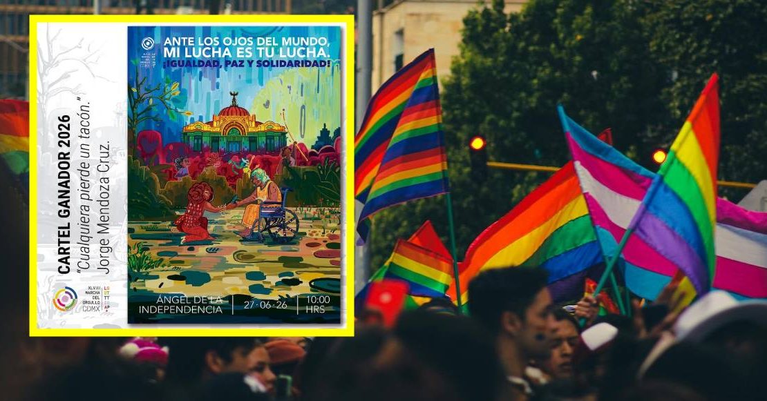 “Igualdad, paz y solidaridad”: Lema, cartel y ruta de la Marcha LGBT+ 2026 en CDMX