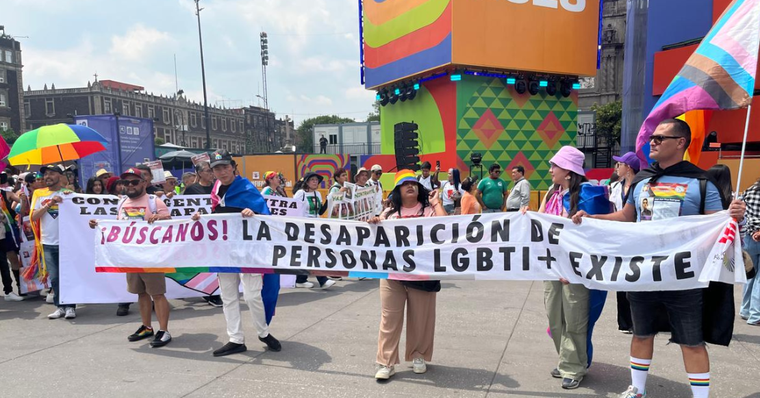 “Ya estamos llegando, la FIFA está temblando”: Marcha LGBTIQ+ llega al Fan Fest del Zócalo