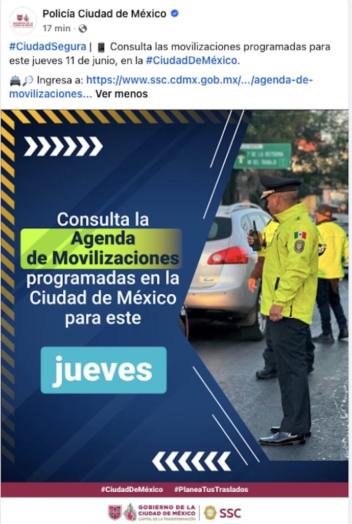 Marchas programadas el 11 de junio en CDMX