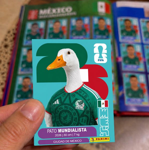 El mejor jugador de México: Merlín, el pato que vende aguas, es la figura del Mundial
