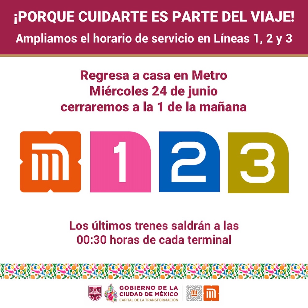 ¿Te vas a quedar a festejar? Metro de CDMX extenderá su horario por el partido México vs. Chequia