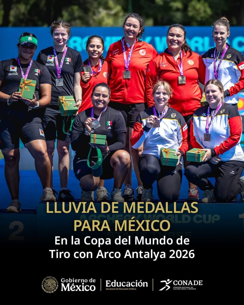 ¡México brilla en la Copa del Mundo! Equipo de Tiro con Arco gana 5 medallas el mismo día