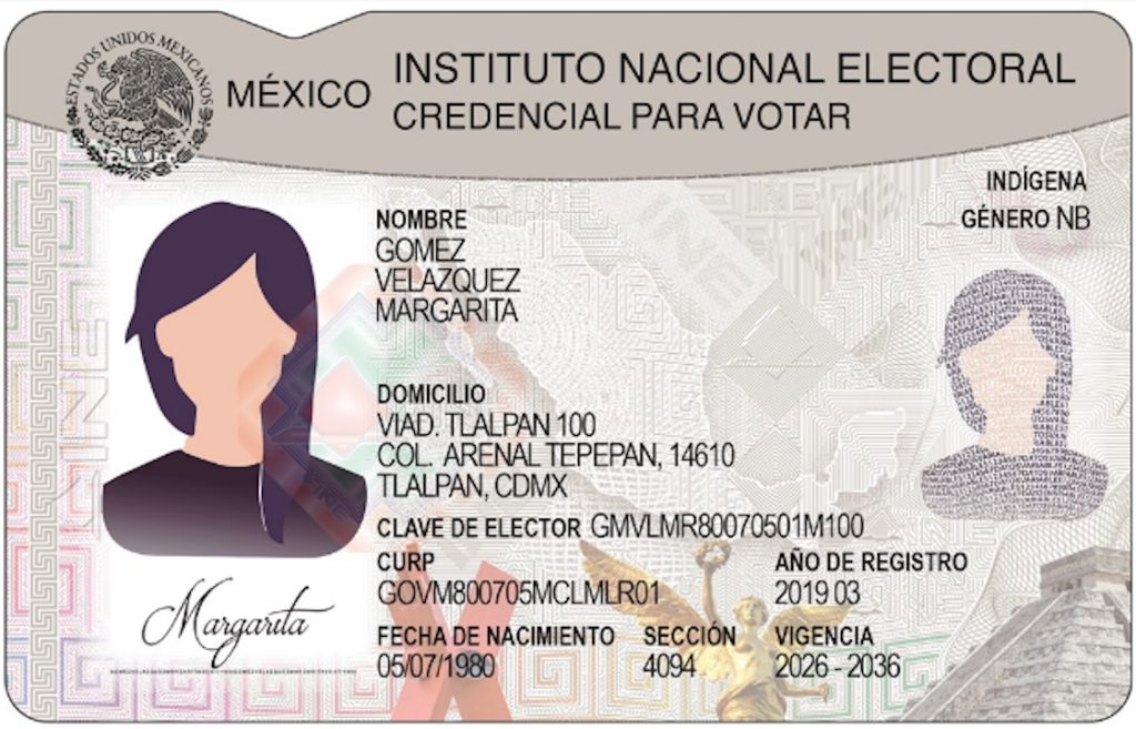 Así se ve el nuevo modelo de la credencial para votar del INE