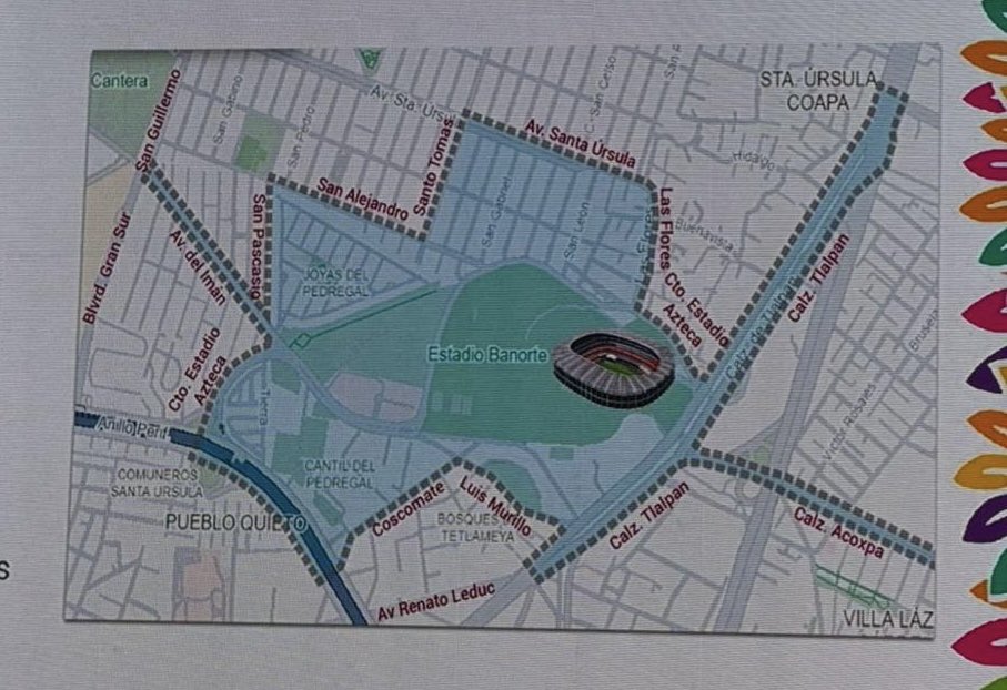 Perímetro del Estadio Azteca