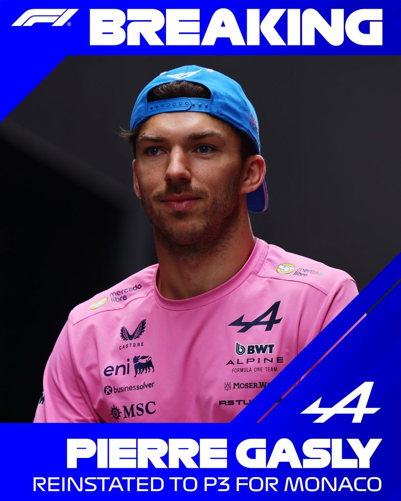 Pierre Gasly, Gran Premio de Mónaco