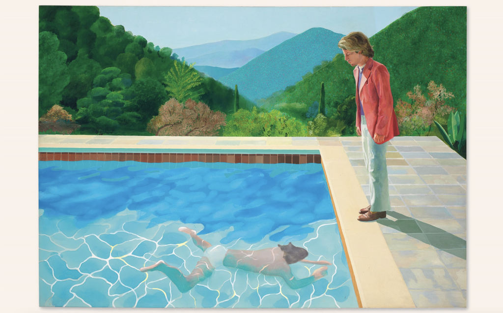 'Portrait of an Artist (Pool with Two Figures)' de David Hockney