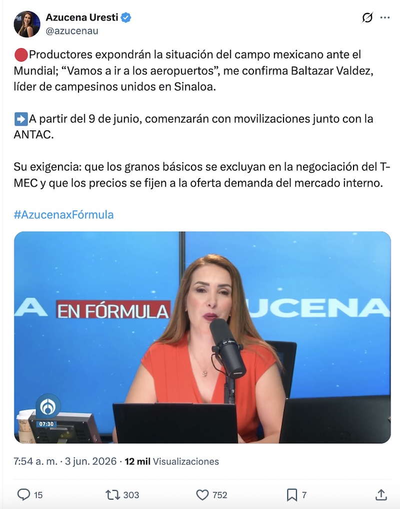 Transportistas convocan a megaparo durante la inauguración del Mundial en CDMX