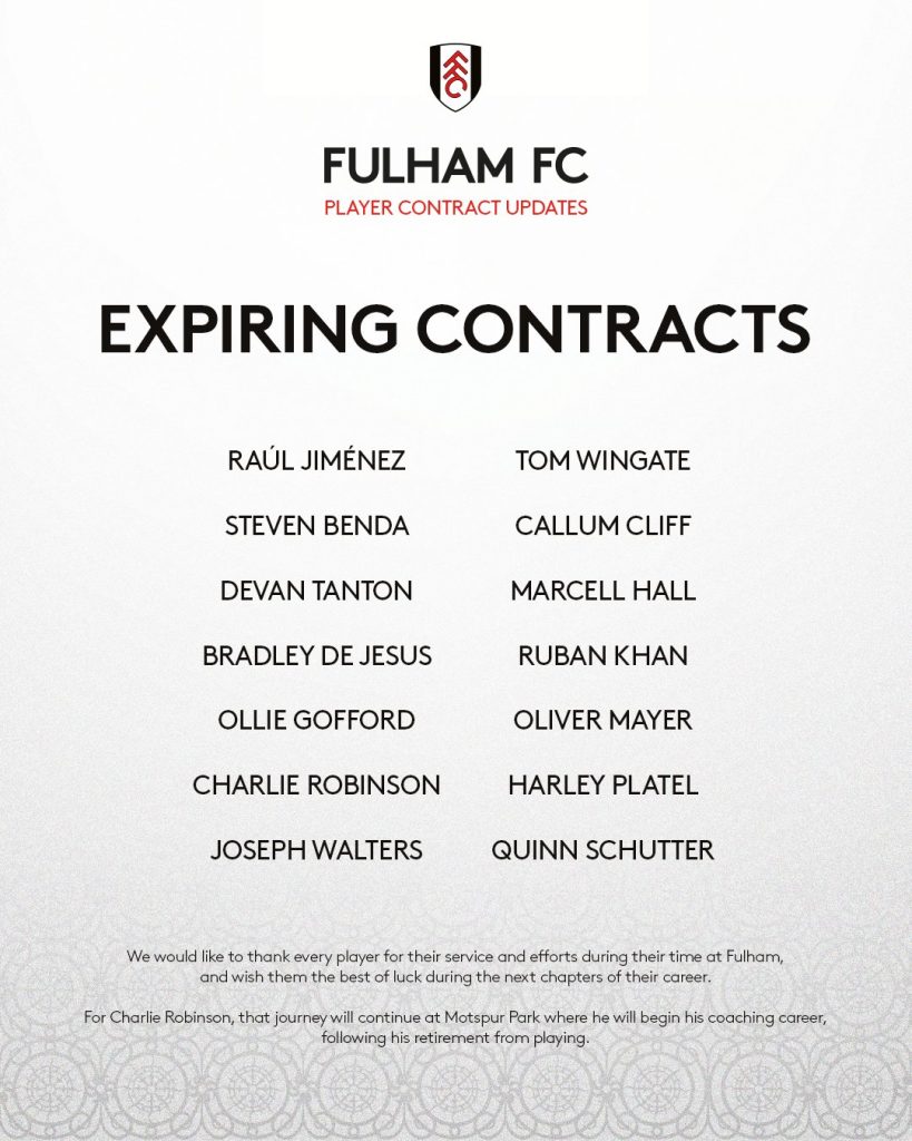 Fulham confirma salida de Raúl Jiménez