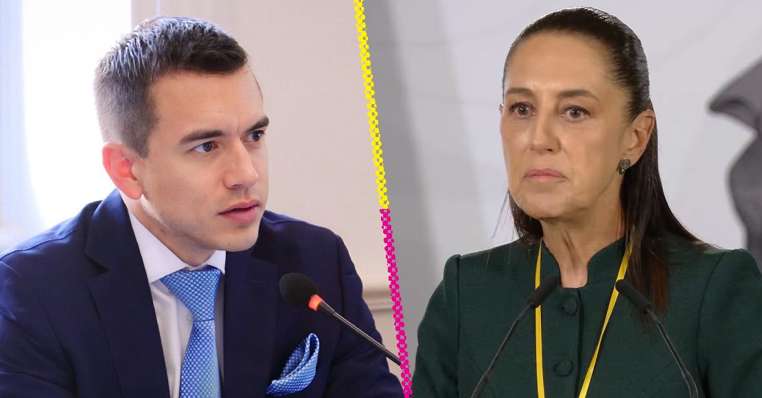 Sheinbaum evade hablar sobre restablecimiento de relaciones diplomáticas con Ecuador
