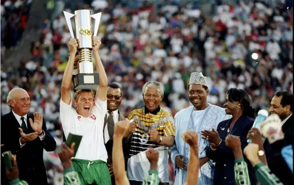 Sudáfrica campeón de la Copa Africana en 1996