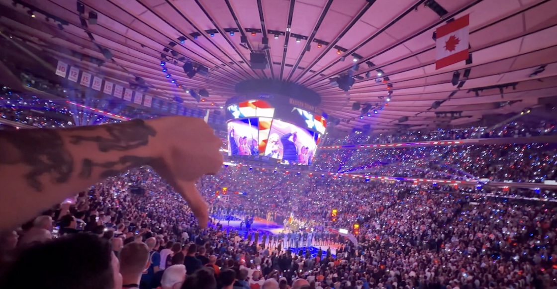 Abuchean a Trump en el partido de los Knicks y San Antonio Spurs
