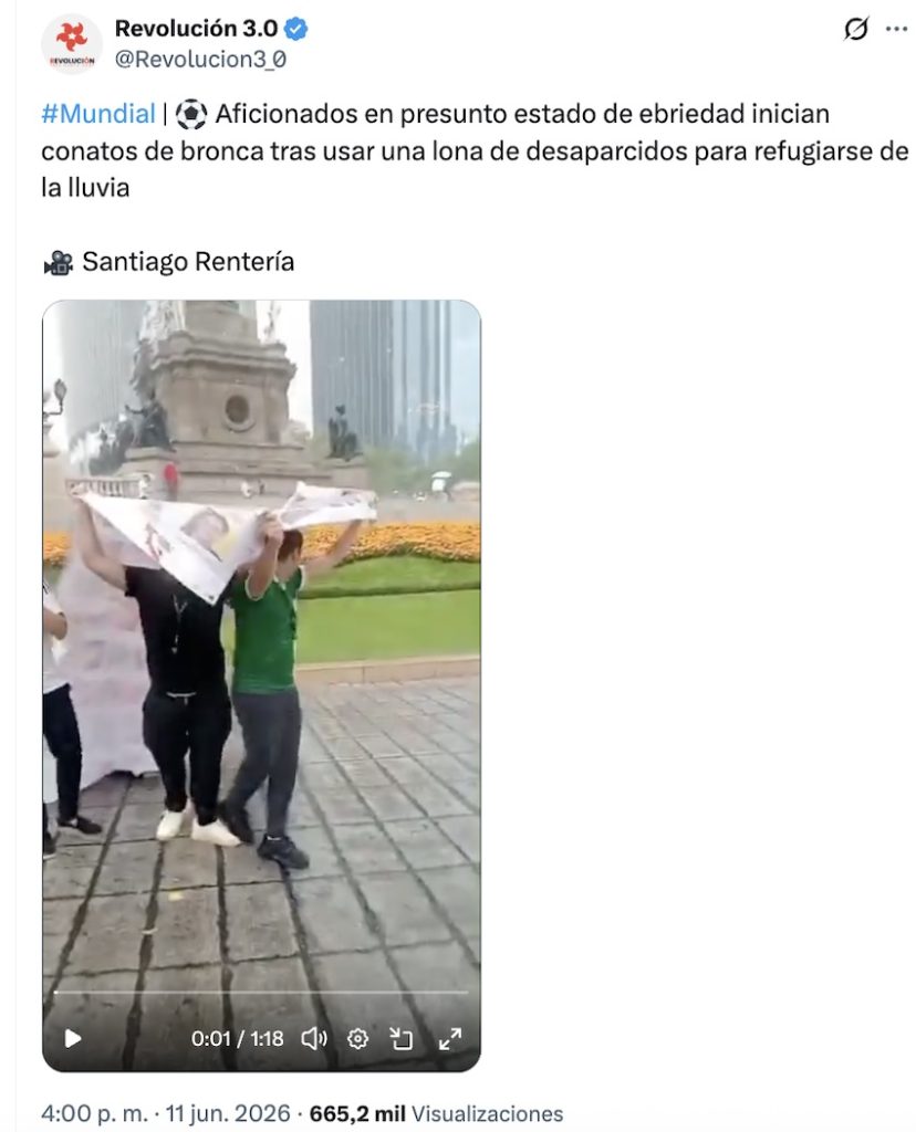 Aficionados agreden a mamá buscadora en el Ángel de la Independencia