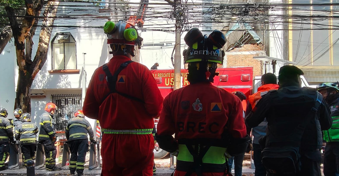 Una casa se derrumbó en Hipódromo, Condesa, y deja una persona fallecida