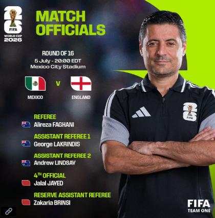 ¡Hay árbitro! Alireza Faghani pitará el México vs Inglaterra