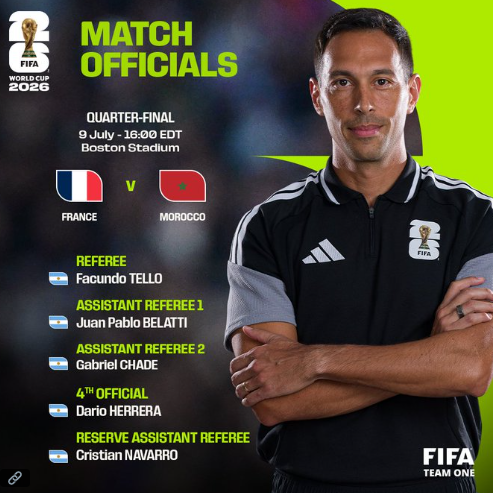 arbitraje argentino Francia vs Marruecos