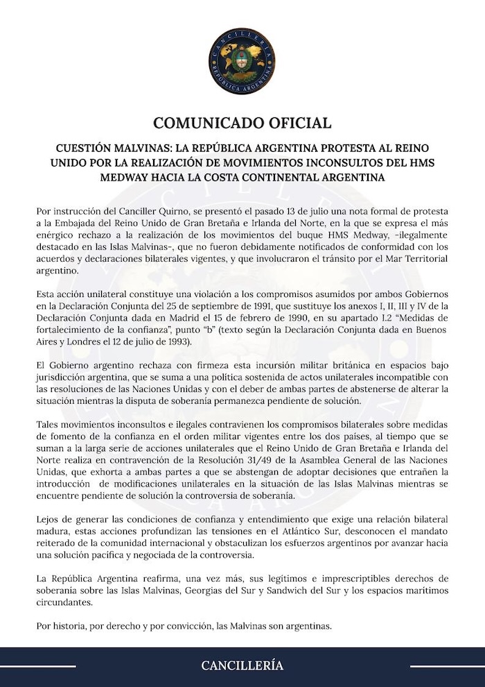 ¿Por qué Reino Unido exige que la FIFA sancione a Argentina?