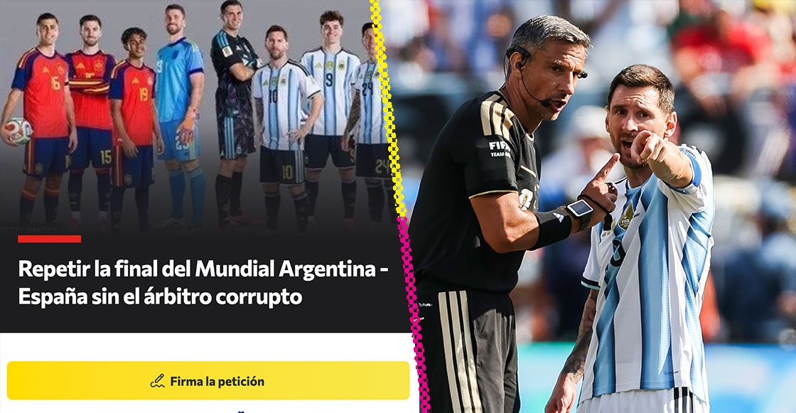 Piden que se repita la final del Mundial Argentina vs España