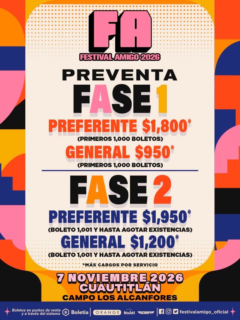 boletos festival amigo