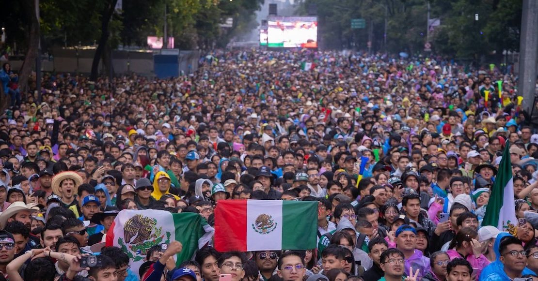 Más de un millón 350 mil personas y saldo blanco en las calles de CDMX en el partido México vs. Inglaterra