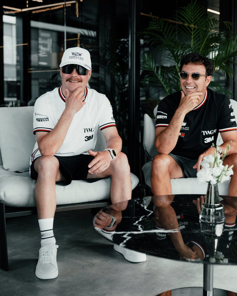 Valtteri Bottas y Checo Pérez