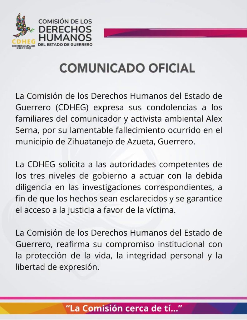 Es encontrado sin vida el influencer y activista Alex Serna en Zihuatanejo, tras 12 días desaparecido
