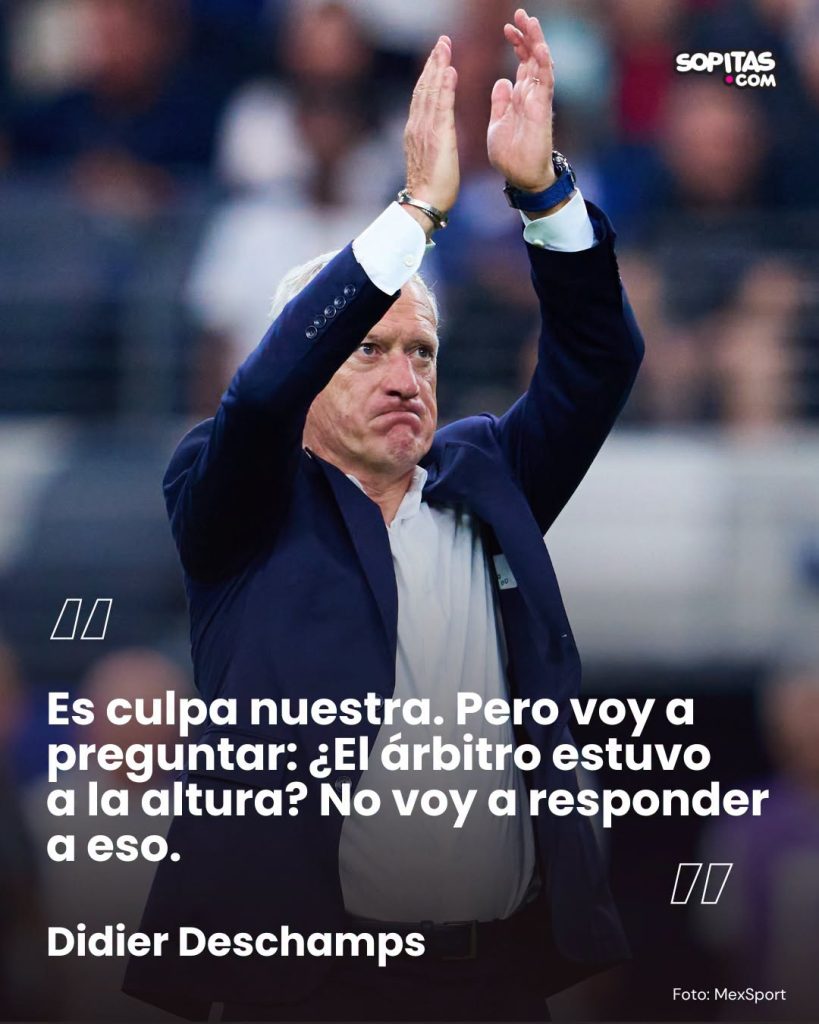 Deschamps critica al árbitro