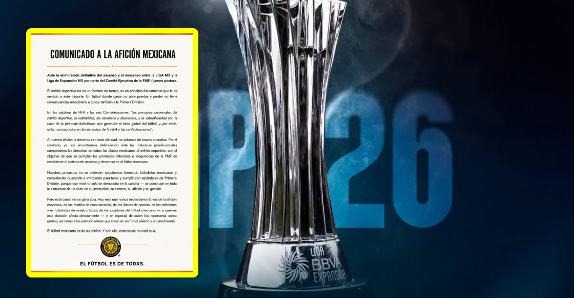 Clubes de Expansión se unen (otra vez) contra desaparición del ascenso y descenso