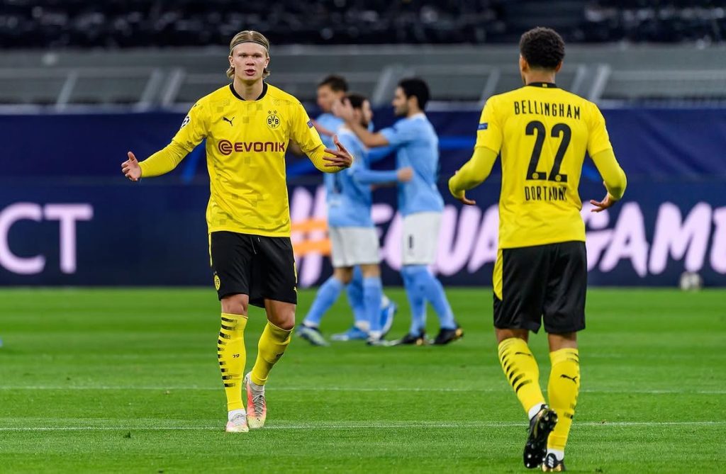 Erling Haaland y Jude Bellingham en el Borussia Dortmund