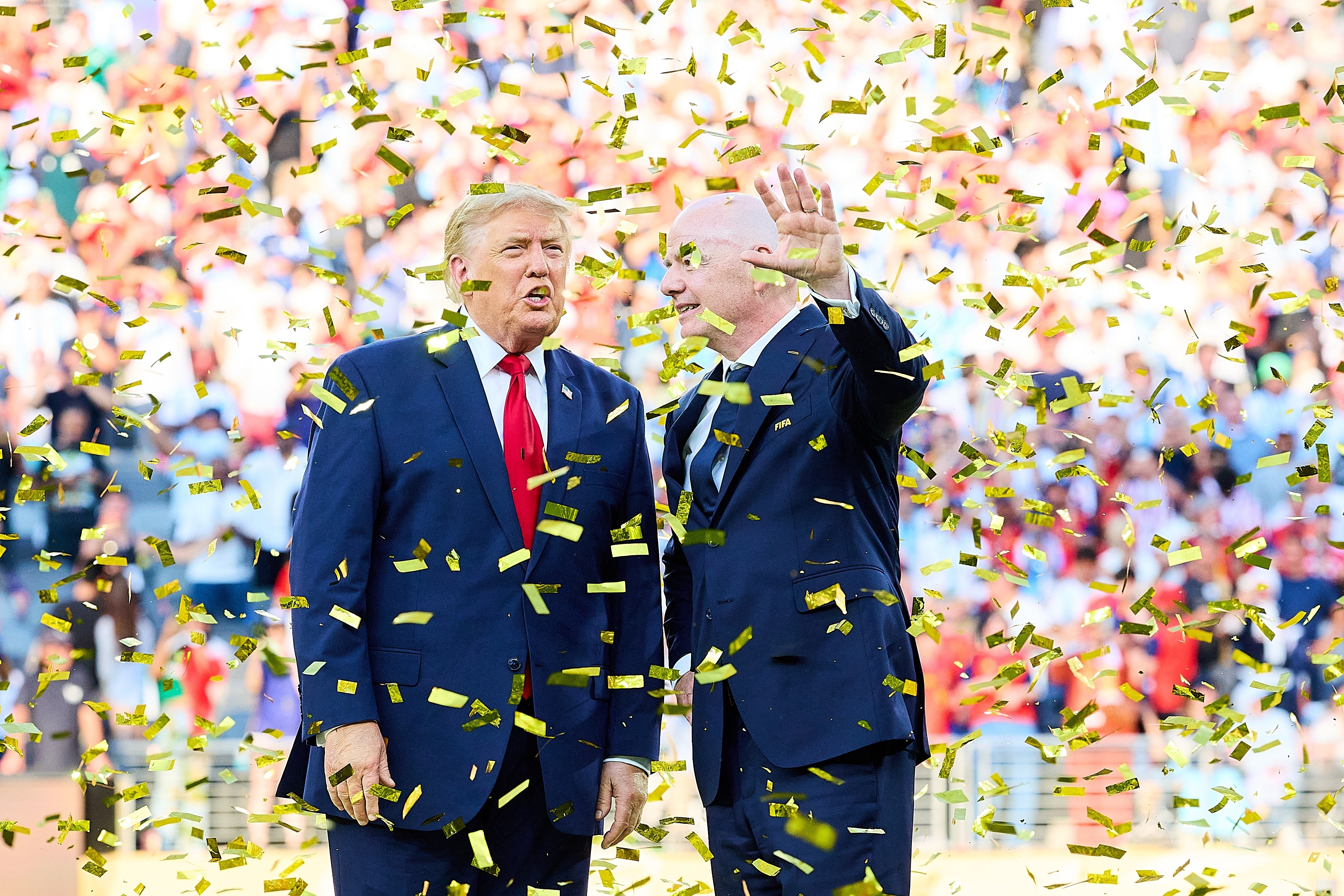 Gianni Infantino y Donald Trump