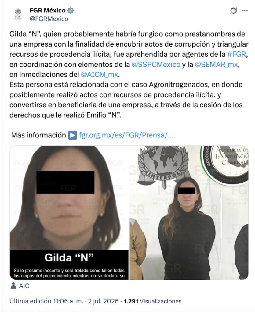 ¿Se acuerdan de Emilio Lozoya? Detienen a su hermana Gilda Susana por presunto lavado de dinero