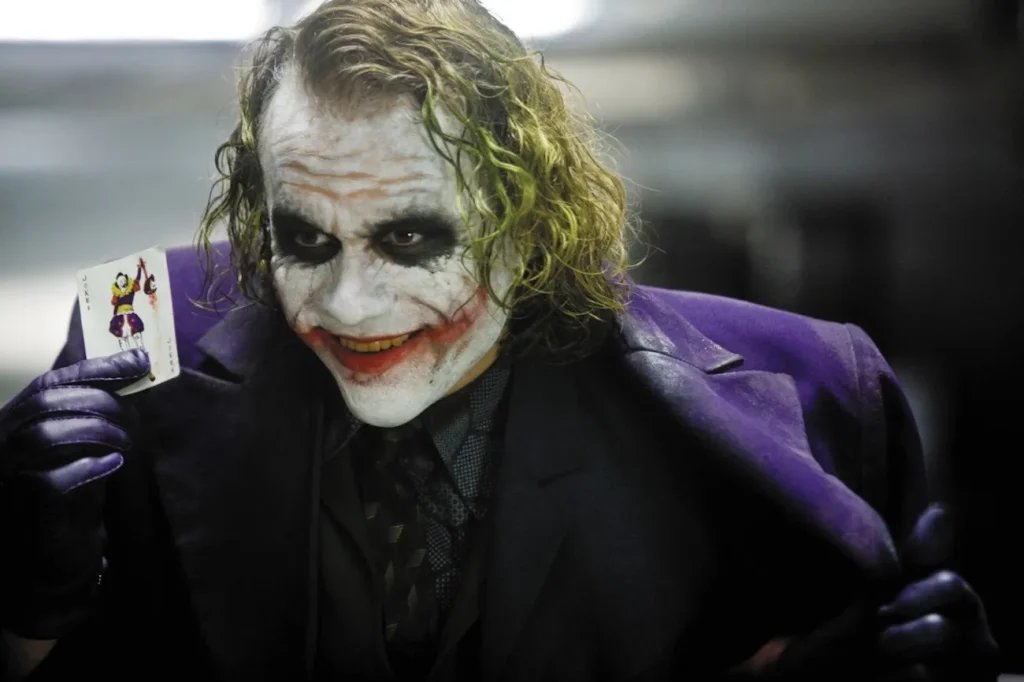 Heath Ledger como Joker en 'The Dark Knight'