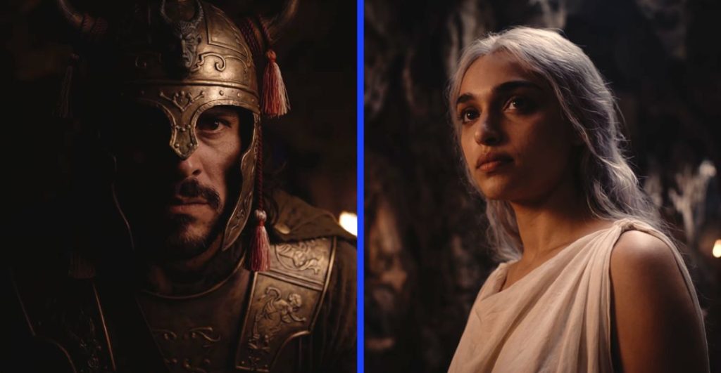 Personajes de La Odisea hecha con IA