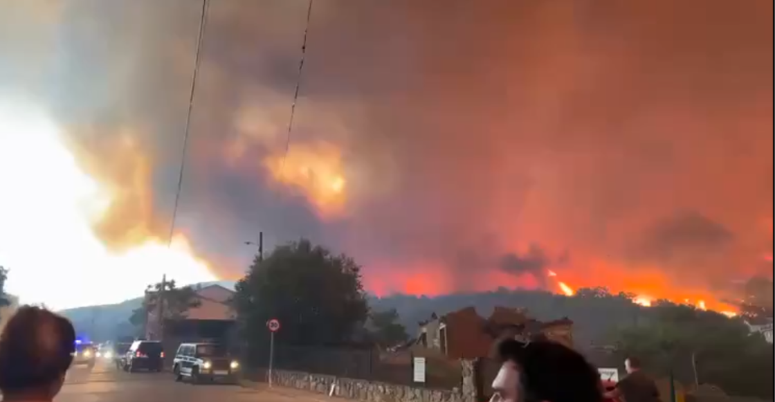 Más de 88 mil evacuados y un muerto por los incendios forestales en España