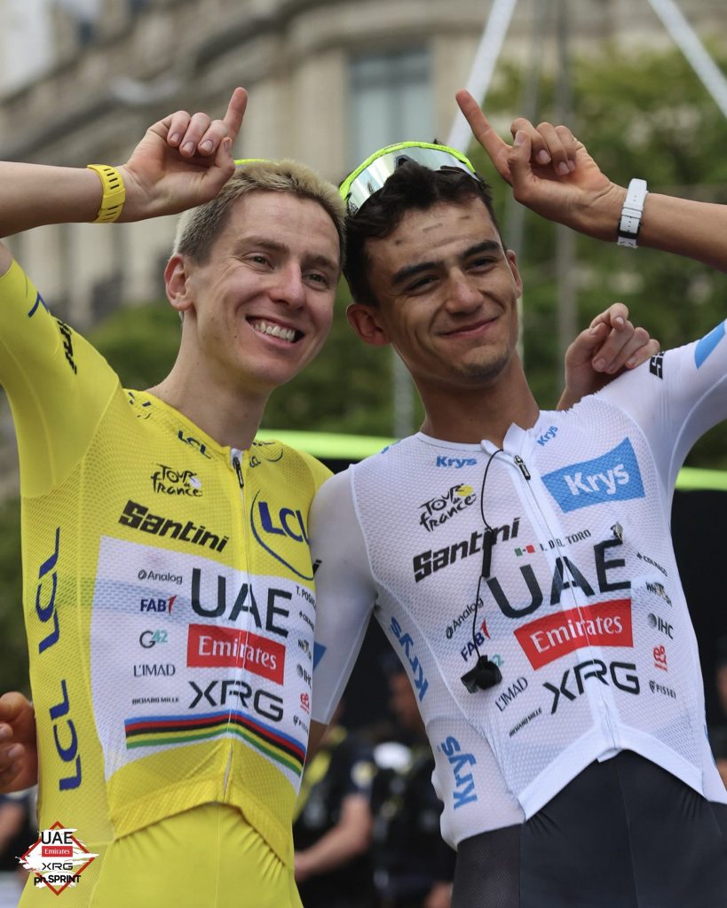 Isaac del Toro en el Tour de Francia