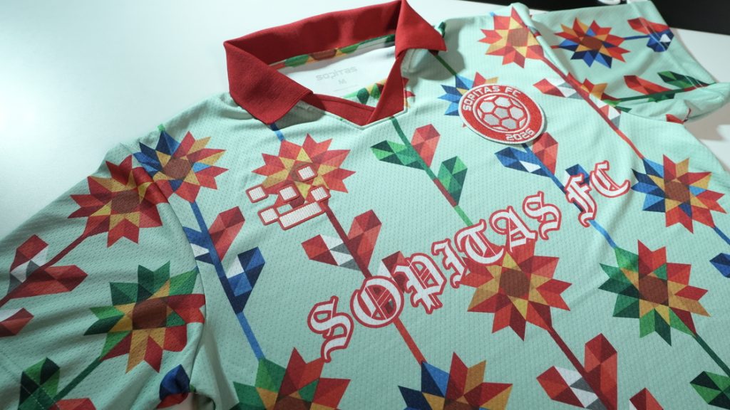 jersey verde sopitas fc posterior