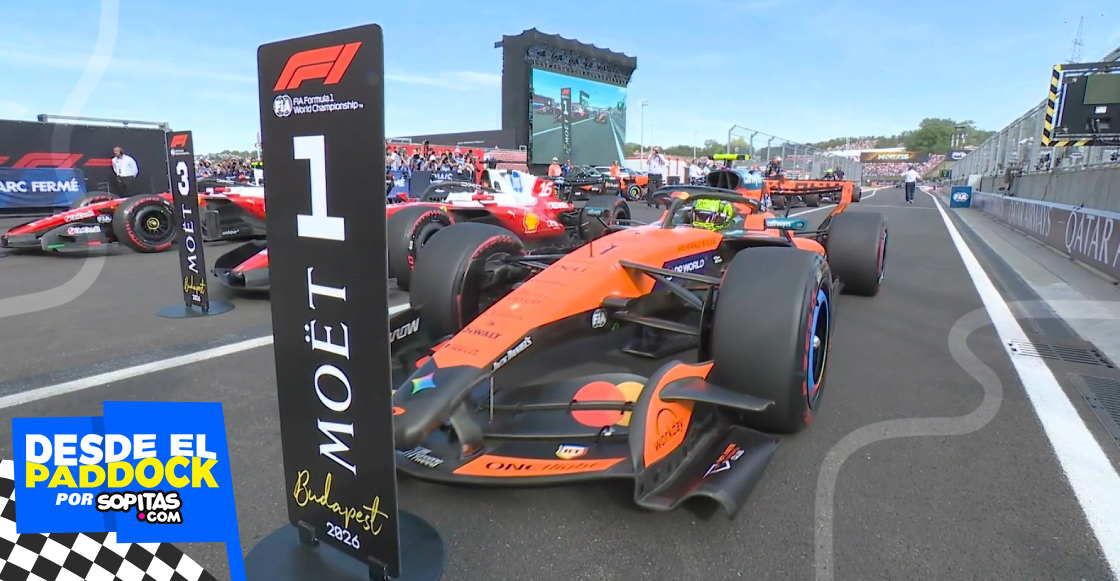 Así queda la parrilla de salida del Gran Premio de Hungría con Lando en pole y Checo en último lugar