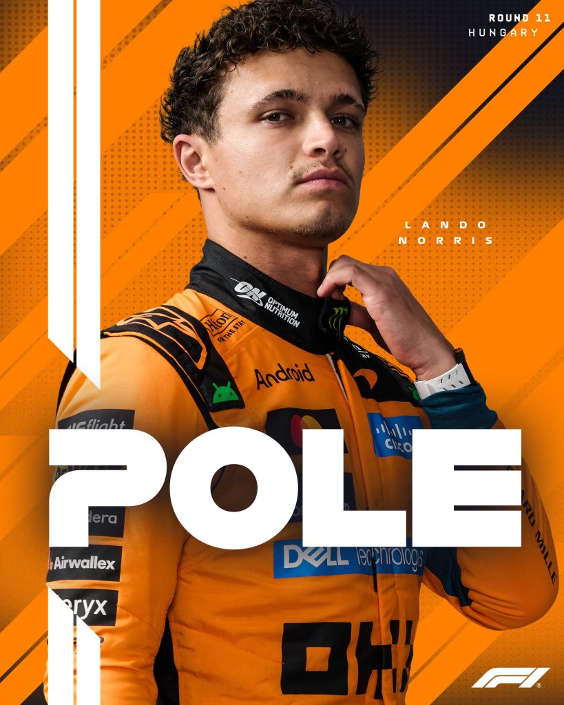 Lando Norris se quedó con la pole de Hungría