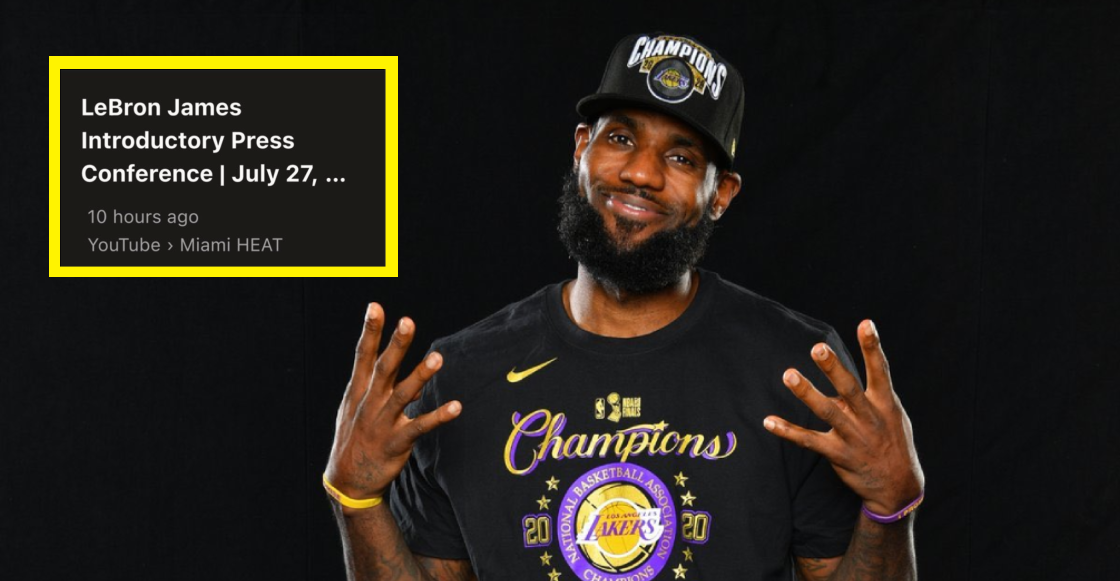 ¿El Miami Heat filtró por error el regreso de LeBron James?